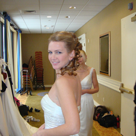 Bride with Styled Hair