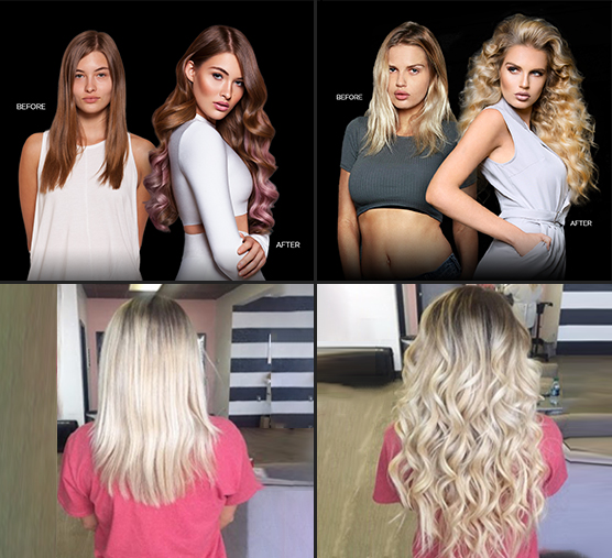 Ladies with Hair Extensions
